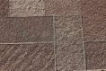 Брусчатка из плитняка Лемезит бордо пиленая для мощения