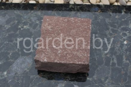 Брусчатка из плитняка Лемезит бордо колотая для мощения
