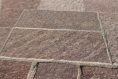 Брусчатка из плитняка Лемезит бордо пиленая для мощения