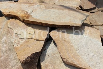 Песчаник Желтый пошаговый для мощения