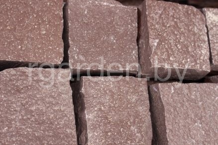 Брусчатка из плитняка Лемезит бордо колотая для мощения