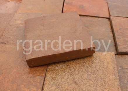 Брусчатка пиленая из песчаника Терракотово-красный для мощения