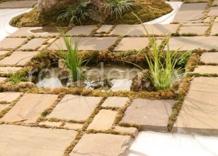 Брусчатка пиленая из песчаника Терракотово-красный для мощения