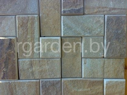 Брусчатка пиленая из песчаника Желтый для мощения