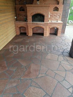 Плитняк Лемезит бордо для мощения