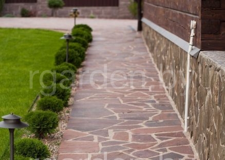 Песчаник Терракотово-красный для мощения