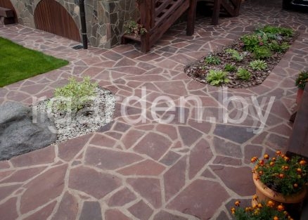 Песчаник Терракотово-красный для мощения