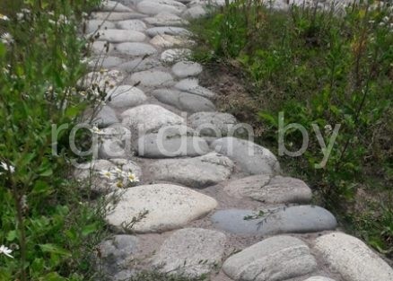 Галька речная Цветная плоская