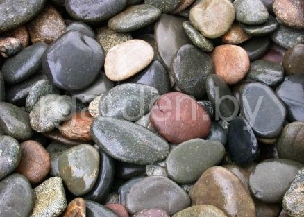 Галька речная Цветная плоская