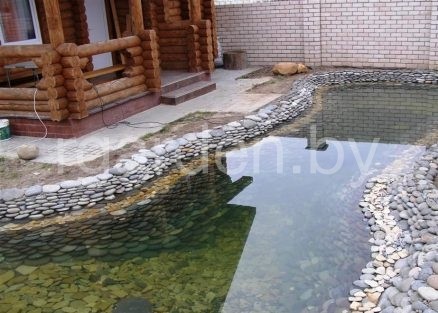 Галька речная Цветная плоская