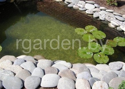 Галька речная Цветная плоская