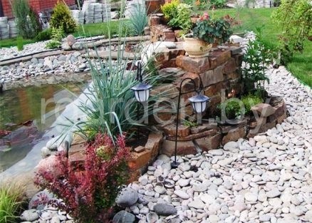 Галька речная Цветная плоская