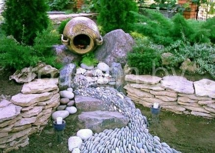 Галька речная Цветная плоская