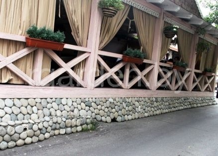 Галька речная Цветная плоская