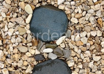 Галька речная Цветная плоская