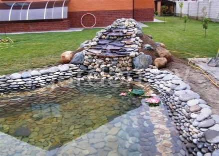 Галька речная Цветная плоская