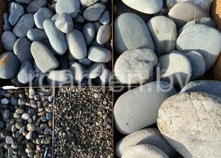 Галька речная Цветная круглая