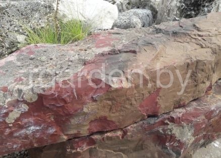 Валун Яшма сургучная