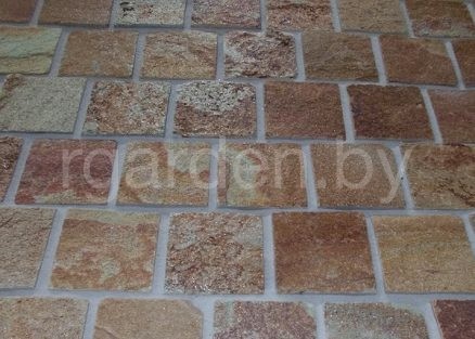 Брусчатка из сланца Персик для мощения