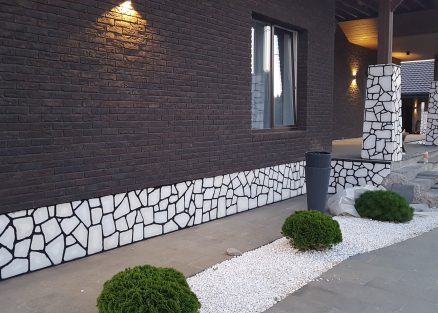 Мрамор Белый галтованный