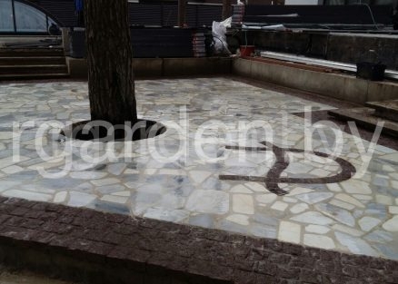 Мрамор Белый галтованный