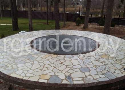 Мрамор Белый галтованный