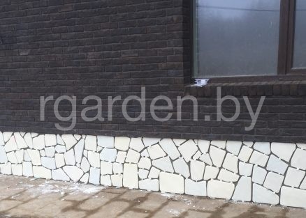 Мрамор Белый галтованный