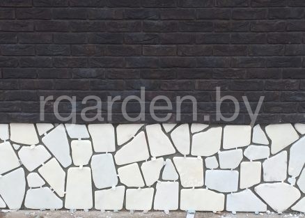 Мрамор Белый галтованный