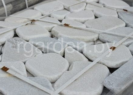 Мрамор Белый галтованный