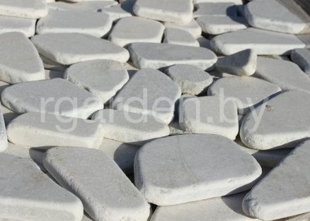 Мрамор Белый галтованный