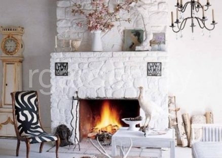 Мрамор Белый галтованный