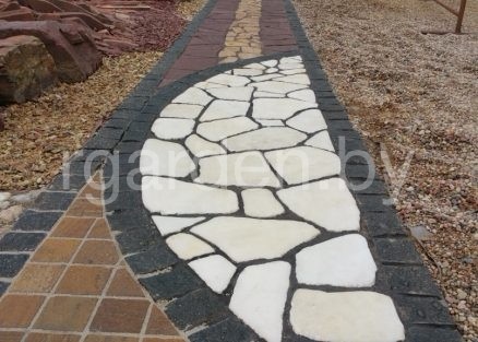 Мрамор Белый галтованный