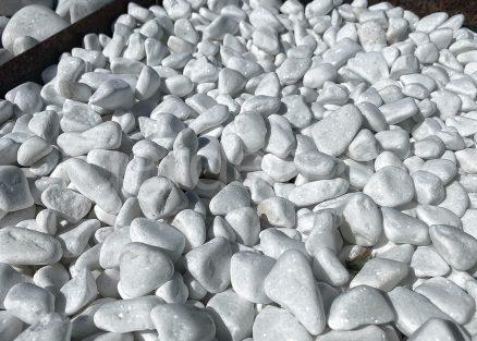 Галька мраморная Белая Тасос