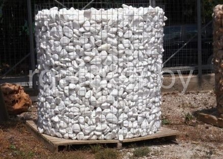 Галька мраморная Белая Тасос