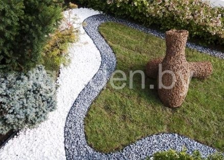 Галька мраморная Белая Тасос