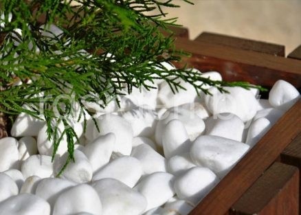 Галька мраморная Белая Тасос