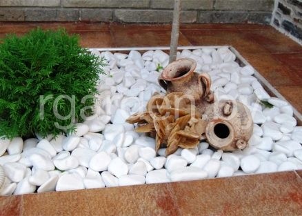 Галька мраморная Белая Тасос