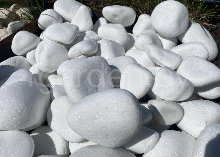 Галька мраморная Белая Тасос