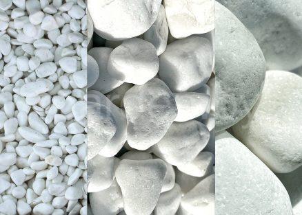 Галька мраморная Белая Тасос