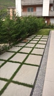 Плиты ступовые пиленые из песчаника серо-зелёный