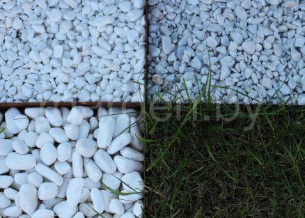 Галька мраморная Бьянко Каррара