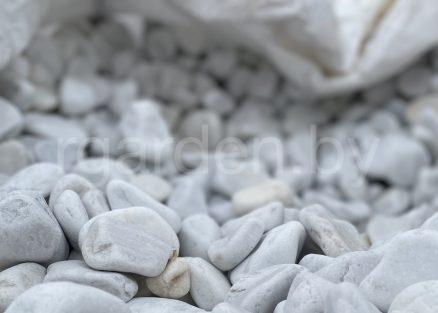 Галька мраморная Бьянко Каррара