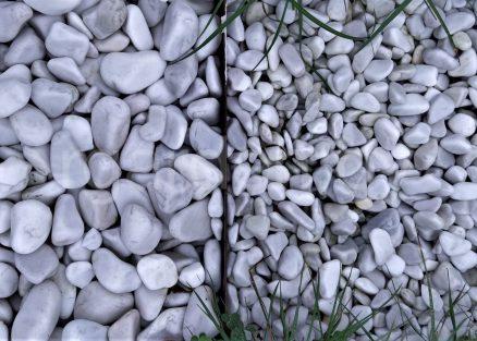 Галька мраморная Бьянко Каррара