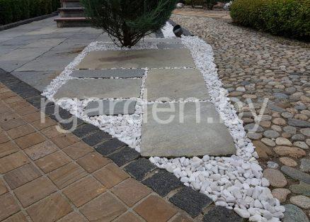 Галька мраморная Бьянко Каррара