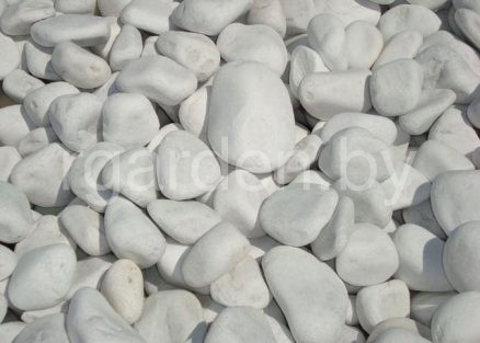 Галька мраморная Бьянко Каррара