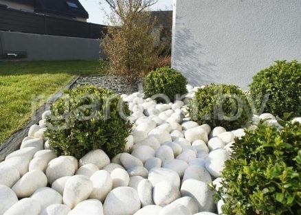 Галька мраморная Бьянко Каррара