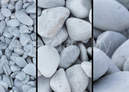 Галька мраморная Бьянко Каррара