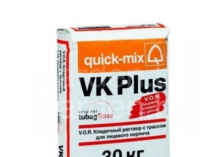 Кладочный раствор для лицевого кирпича VK Plus