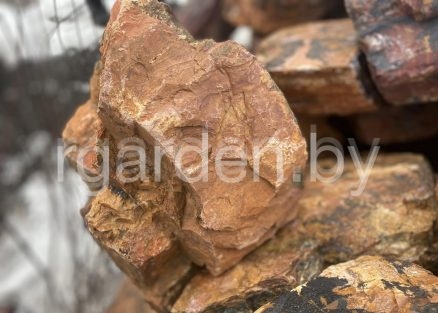 Бутовый камень Яшма красная