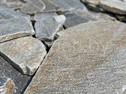 Сланец Сильвер галтованный для мощения